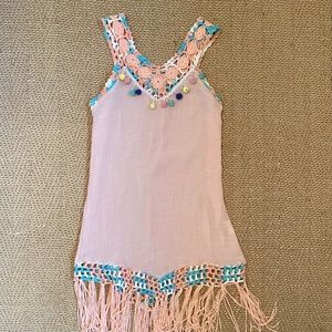 2 ITALIAN GIRLS COTTON BEACH DRESSES SIZE 10